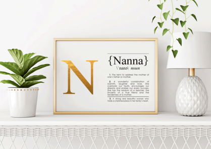 NANNA DEFINITION ART PRINT