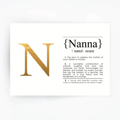 NANNA DEFINITION ART PRINT