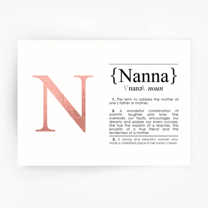 NANNA DEFINITION ART PRINT