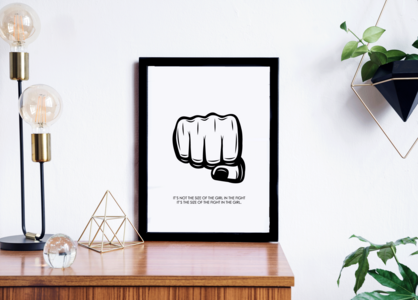 FIST 'Size of the Fight' Hand Foiled Print