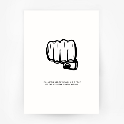 FIST 'Size of the Fight' Hand Foiled Print