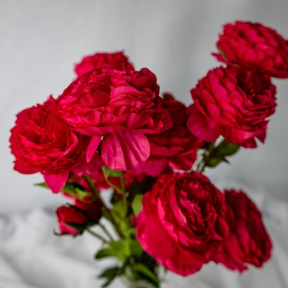 Fuchsia Peony Mini Bloom - Realistic Artificial Flowers