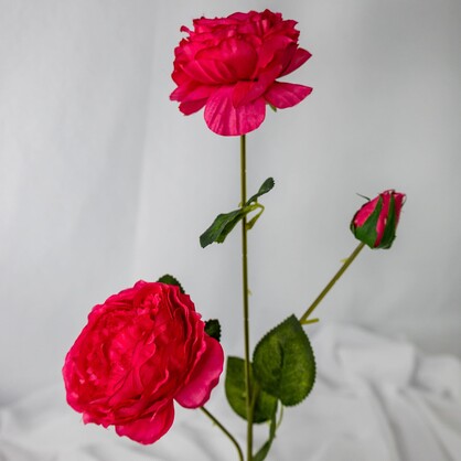 Fuchsia Peony Mini Bloom - Realistic Artificial Flowers