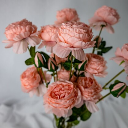 Pink Peony Mini Bloom - Realistic Artificial Flowers