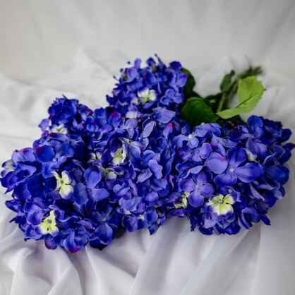Purple Hydrangea Soft Touch - Realistic Artificial Flowers