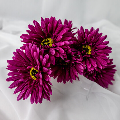 Magenta Real Touch Gerbera - Realistic Artificial Flowers