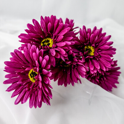 Magenta Real Touch Gerbera - Realistic Artificial Flowers
