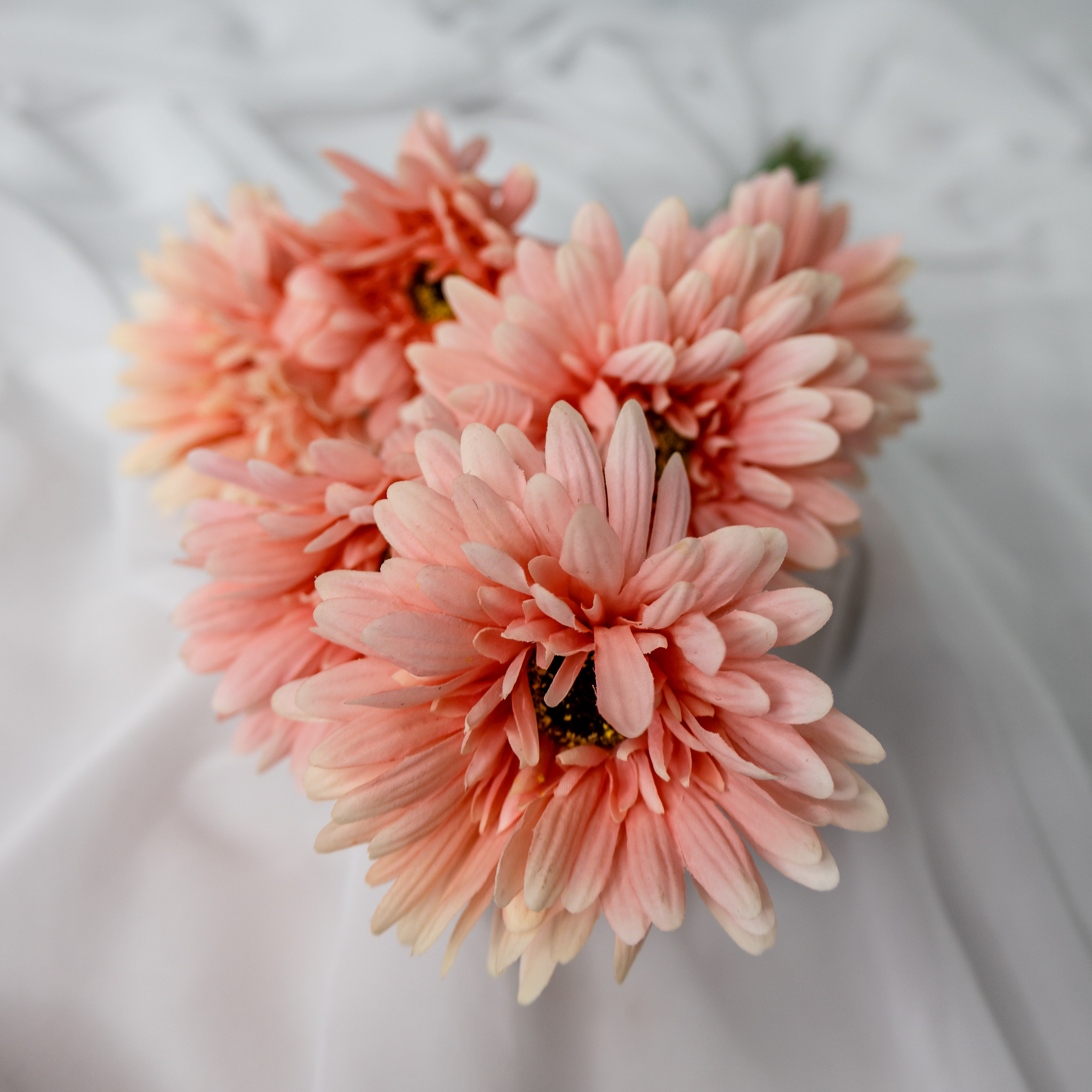Pale Pink Real Touch Gerberas - Realistic Artificial Flowers