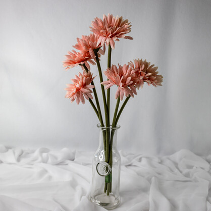 Pale Pink Real Touch Gerberas - Realistic Artificial Flowers