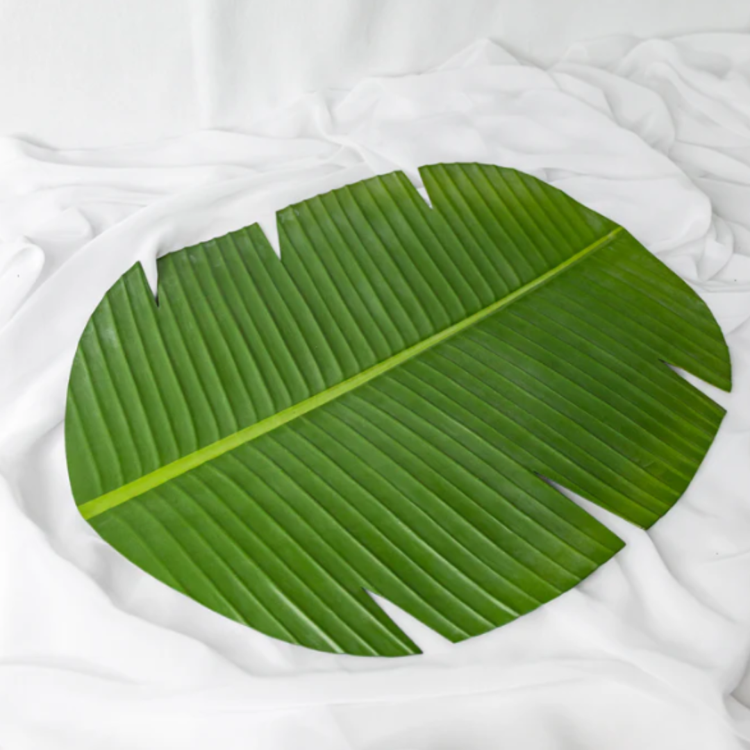 Banana Leaf Placemat (6 Pack) - Realistic Artificial Flowers and Greenery