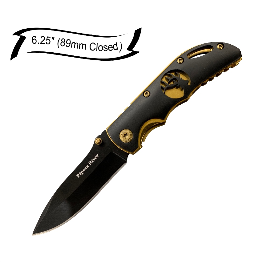 PR134 Elk Fldr Blk/Gold 89mm