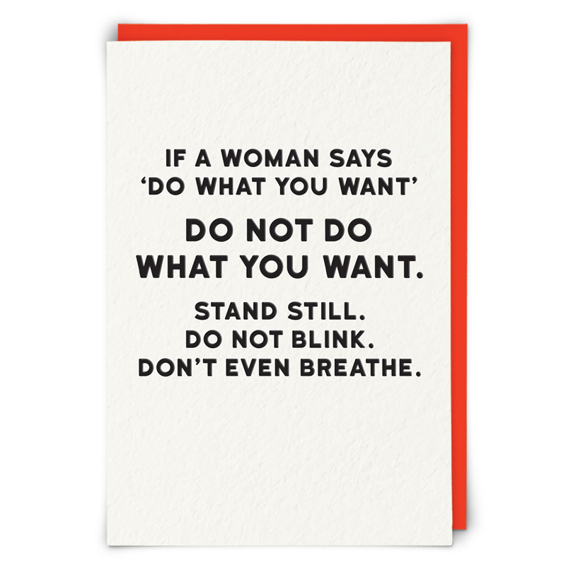 Don't Breathe Greetings Card