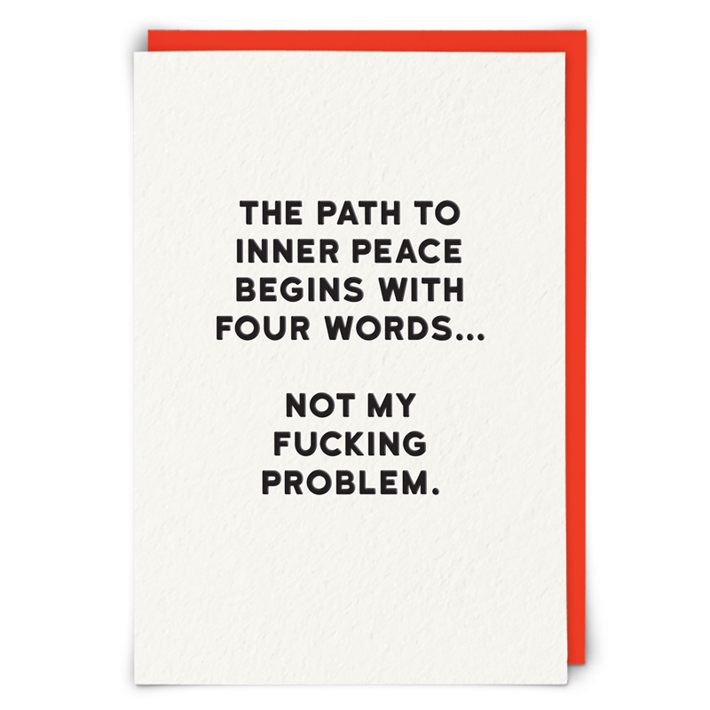 Inner peace Greetings Card