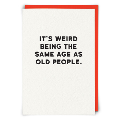 Old People Greetings Card