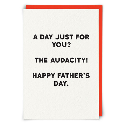 Audacity Greetings Card