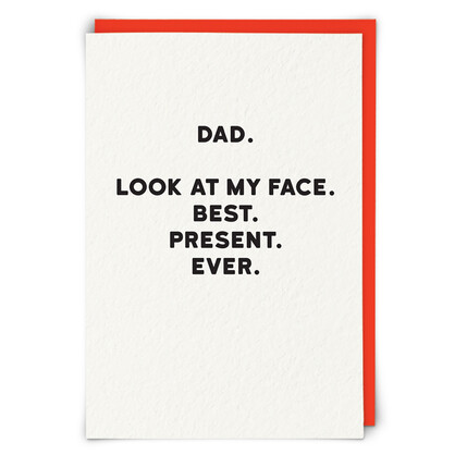Best Present Dad Greetings Card