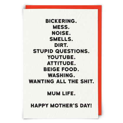 Mum Life Greetings Card