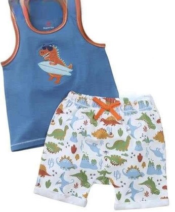 Surf dinosaur short set