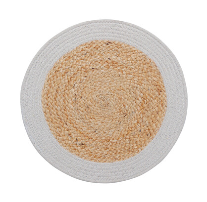 Camilla Round Oval Jute Table Mats Perfect for Kitchen & Dining Tables