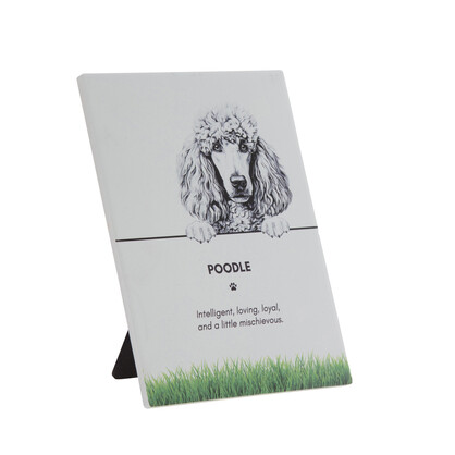 PET PLAQUE - Poodle