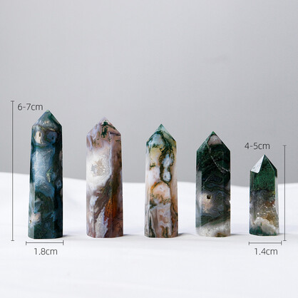 Agate Tower Point Generator - Balance, Harmony, Healing Crystal