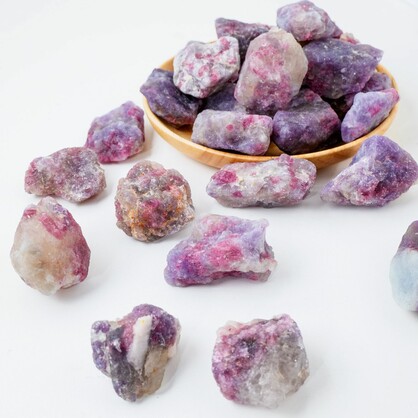 Raw Plum Tourmaline - Vibrant Energy Crystal for Spiritual Growth
