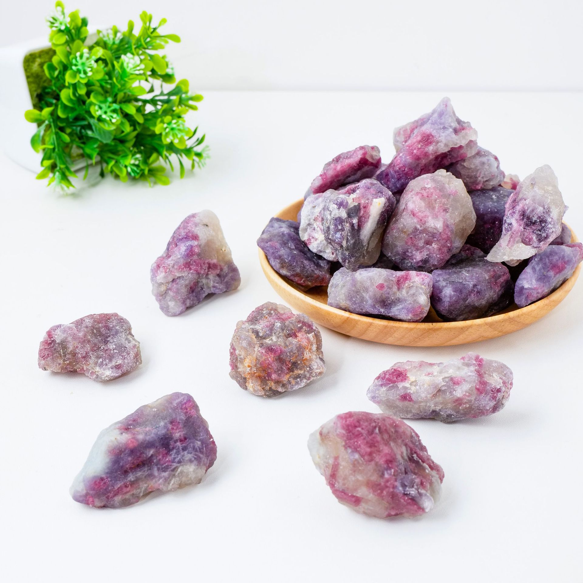 Raw Plum Tourmaline - Vibrant Energy Crystal for Spiritual Growth