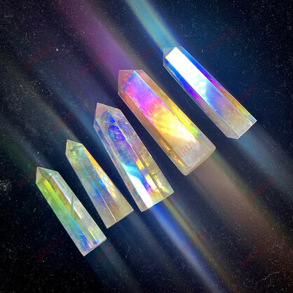 Aura Clear Quartz Tower Point Generator