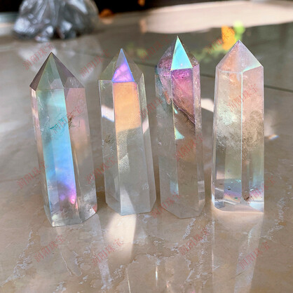 Aura Clear Quartz Tower Point Generator