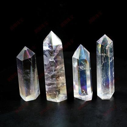 Aura Clear Quartz Tower Point Generator