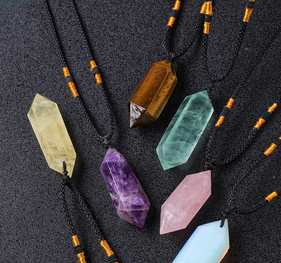Citrine Necklace - 4-5cm Natural Citrine Crystal Pendant