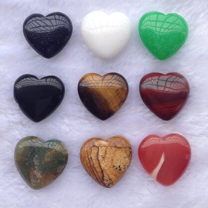 Crystal Heart Set - 10-Pack of Small Healing Hearts