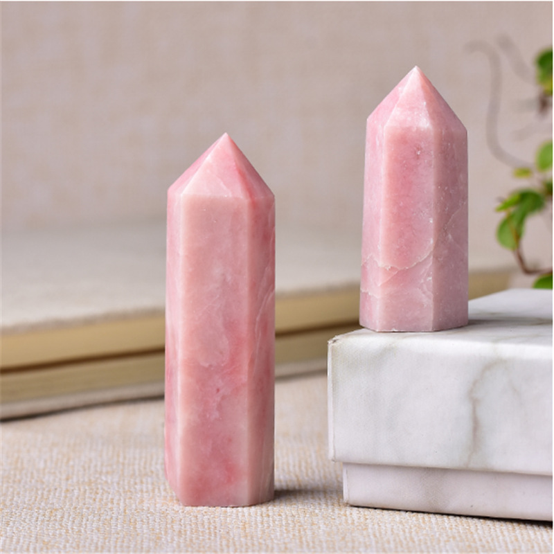 Pink Opal Crystal Tower Point Generator - Emotional Healing