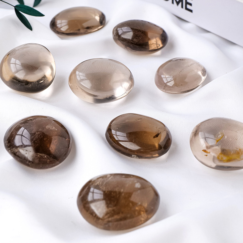 Ground & Renew: Smoky Quartz Palm Stone