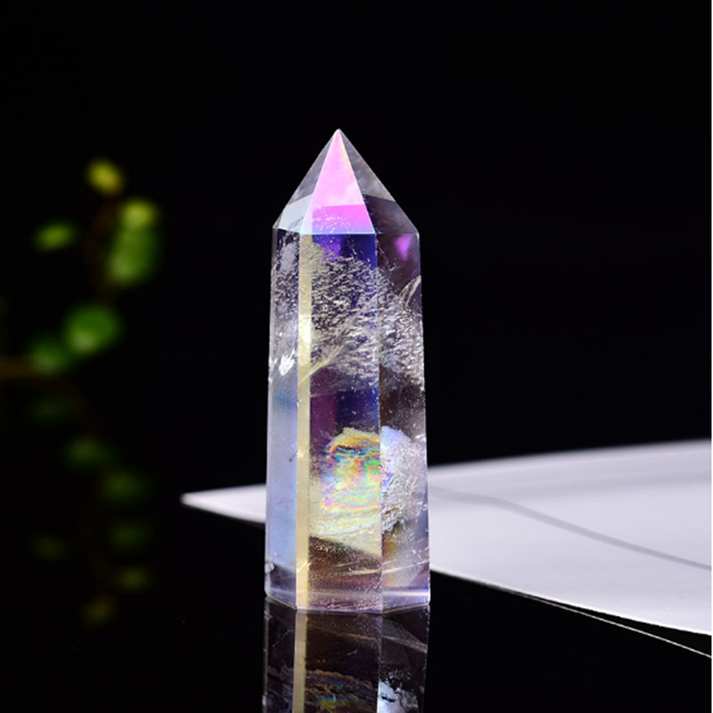 Aura Clear Quartz Tower - Healing Crystal for Harmony