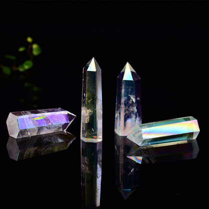 Aura Clear Quartz Tower - Healing Crystal for Harmony