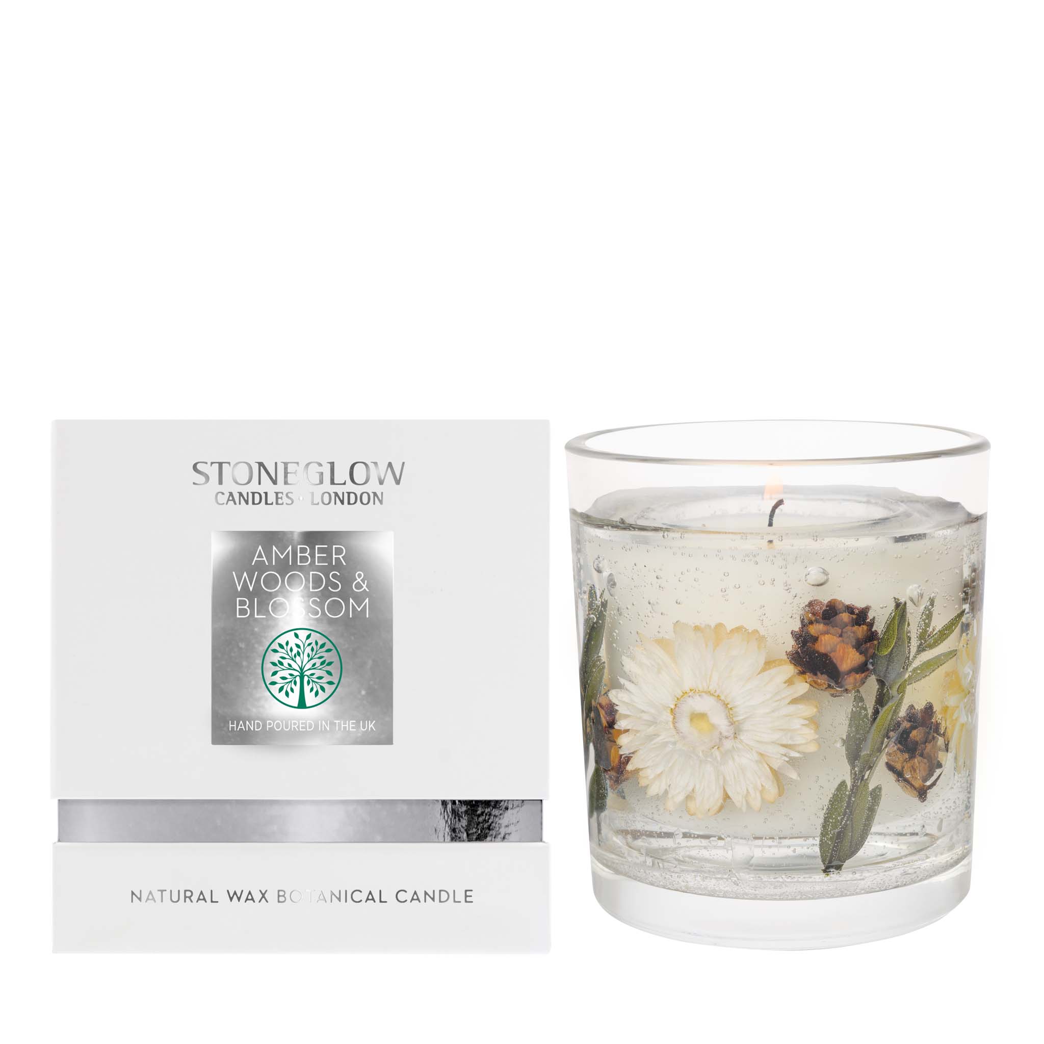 Nature's Gift - Amber Woods & Blossom Wax Gel Candle