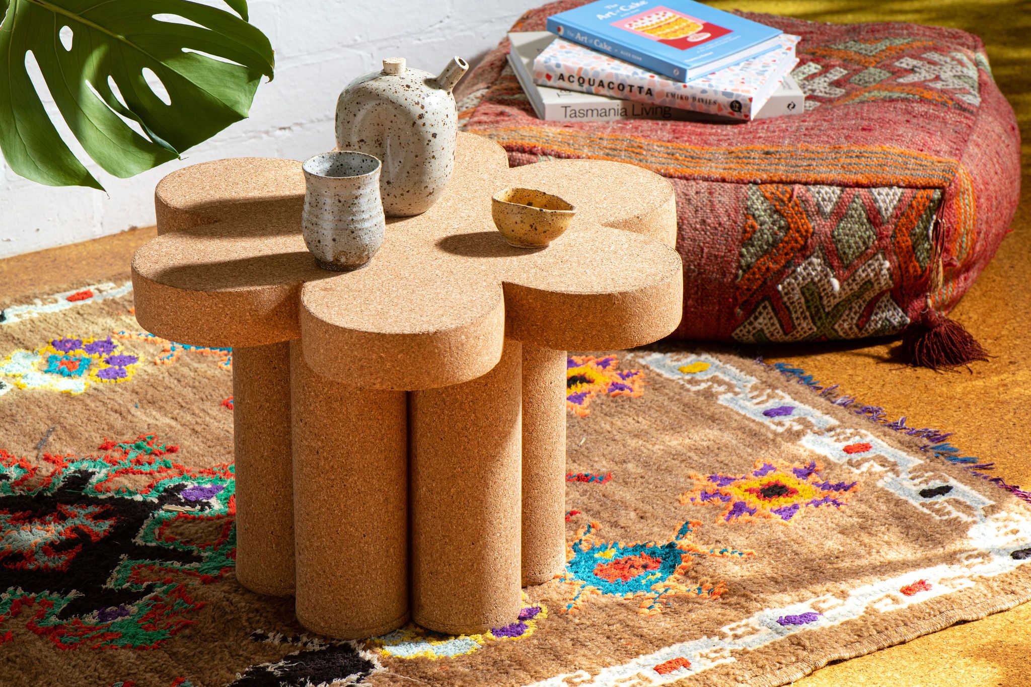 'Daisy' reclaimed cork table