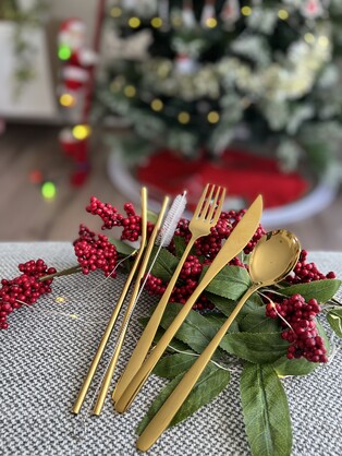 Cutlery set - Gold