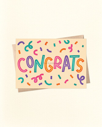 Congrats - A6 Greeting Card