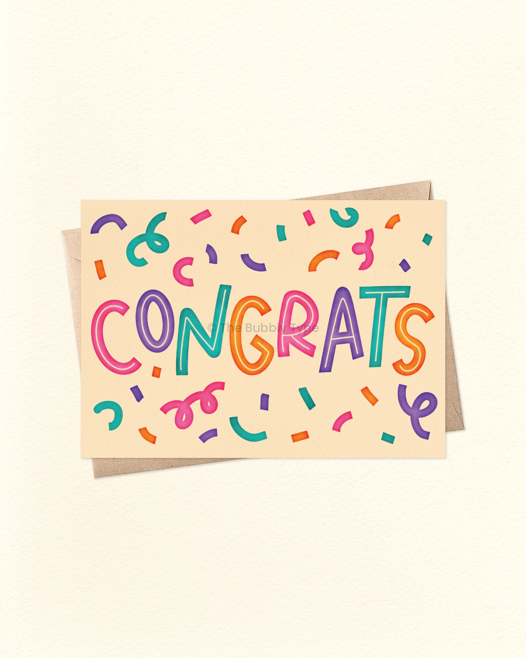 Congrats - A6 Greeting Card