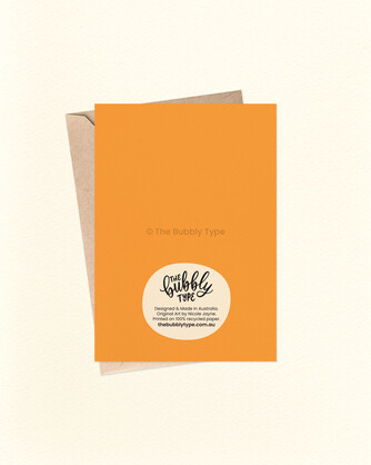 Orange Flowers Bouquet - A6 Greeting Card
