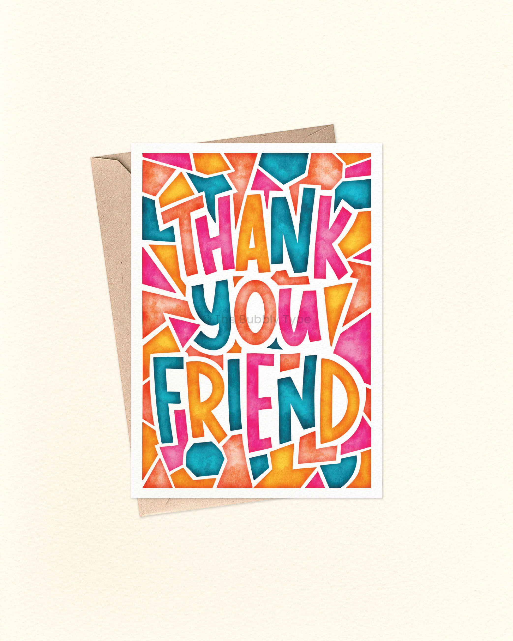 Thank You Friend - Greeting Card