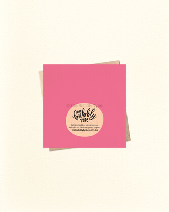 Happy Birthday Lovely - Small Square Greeting Card