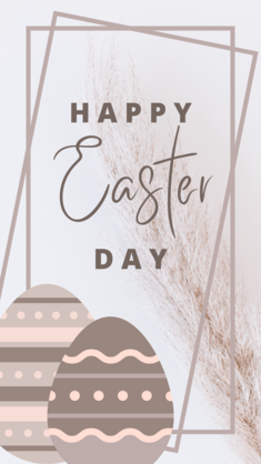 Happy Easter Day - Pampas Card