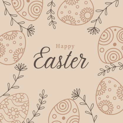 Happy Easter eggs Card