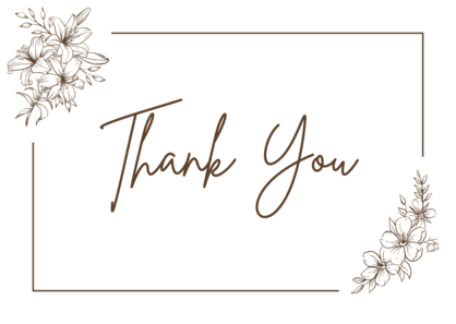 minimal Thank You