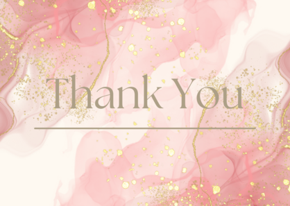 Beige Marble Disc Thank you