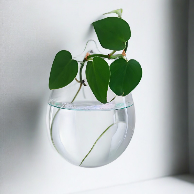 Handblown Recycled Glass Wall Vase - Small