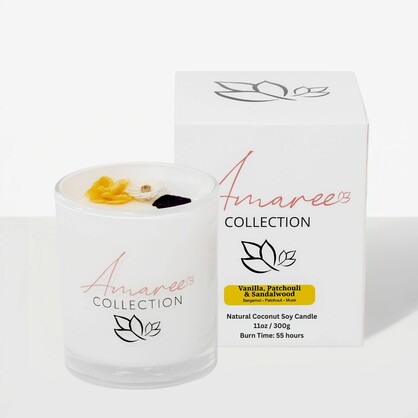 Vanilla, Patchouli & Sandalwood Candle